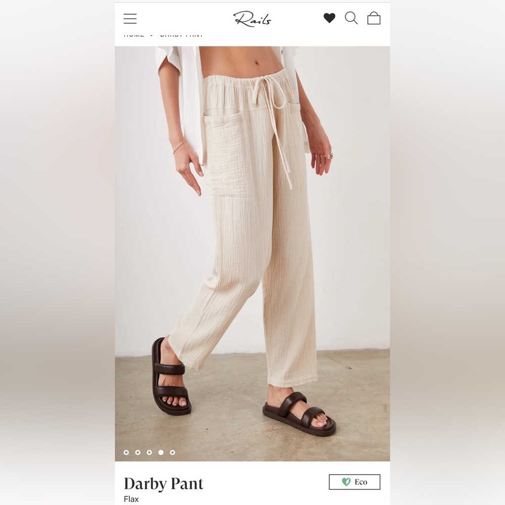 Rails Linen Pants - image 2